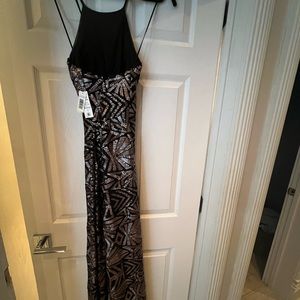 Nightway sequence detail long dress